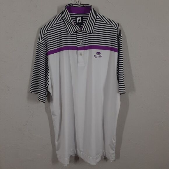 Footjoy Adult Mens L Metro West Golf Club Short Sleeve Polo Golf Shirt - Picture 1 of 7